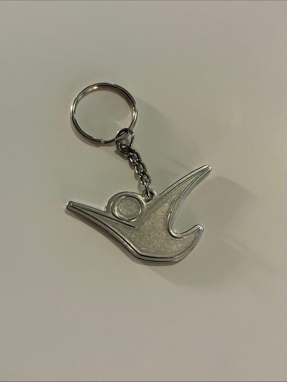 Silver Skydiving Keychain